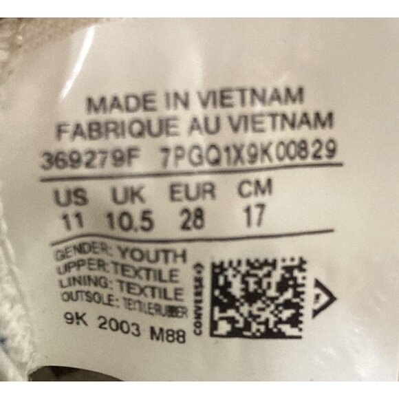 Converse All Star Youth kids  Size 11 Tie-Dye Canvas  Vibrant Colors Shoes - Picture 8 of 8